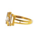 Beautiful Gold Zerkon Ring for ladies with Amazing Design